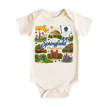 Springfield Massachusetts Kids T-Shirt