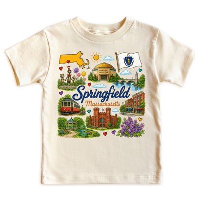 Springfield Massachusetts Kids T-Shirt