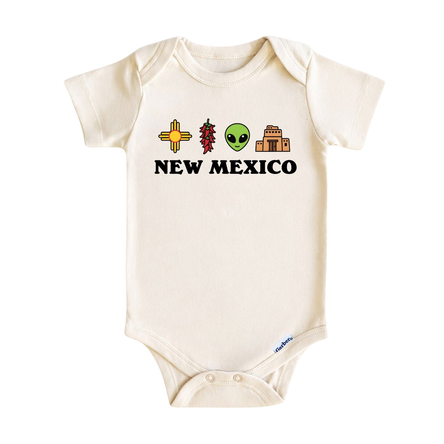 New Mexico Baby Onesie ®, Land of Enchantment Baby Bodysuit for Boys Girls