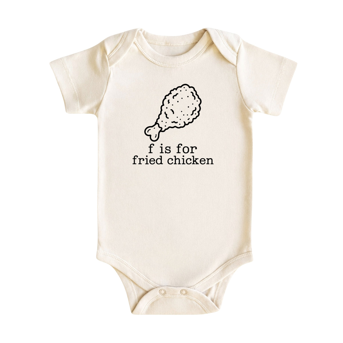 F Is for Fried Chicken Baby Bodysuit
