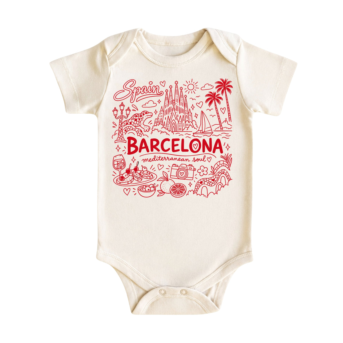 Barcelona Illustration T-Shirt