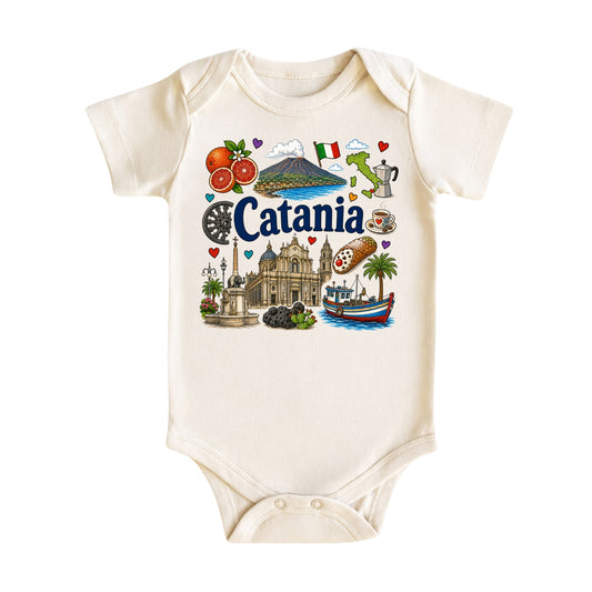 Catania Baby Bodysuit for Boys Girls