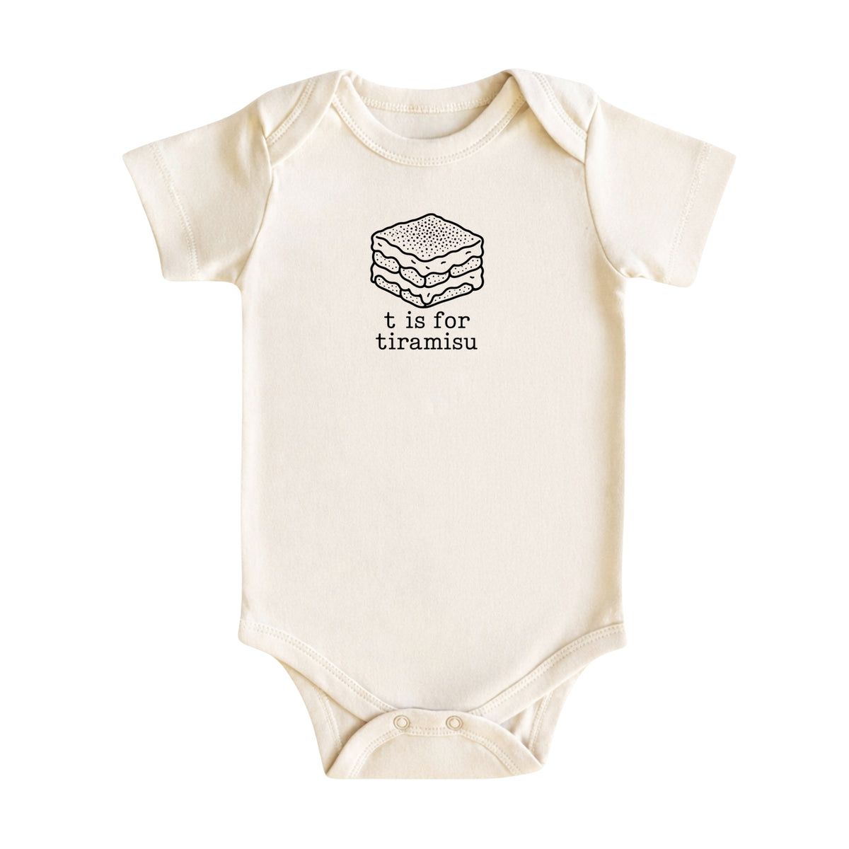 T Is for Tiramisu Baby Bodysuit