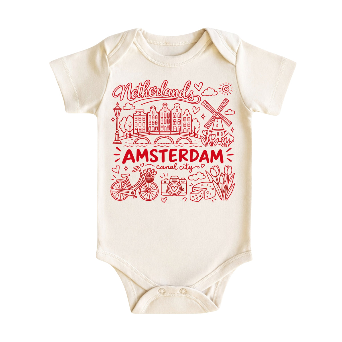 Amsterdam Illustration T-Shirt