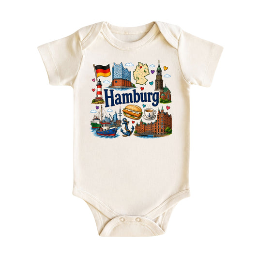 Hamburg Baby Bodysuit for Boys Girls