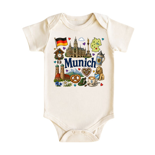 Munich Baby Bodysuit for Boys Girls