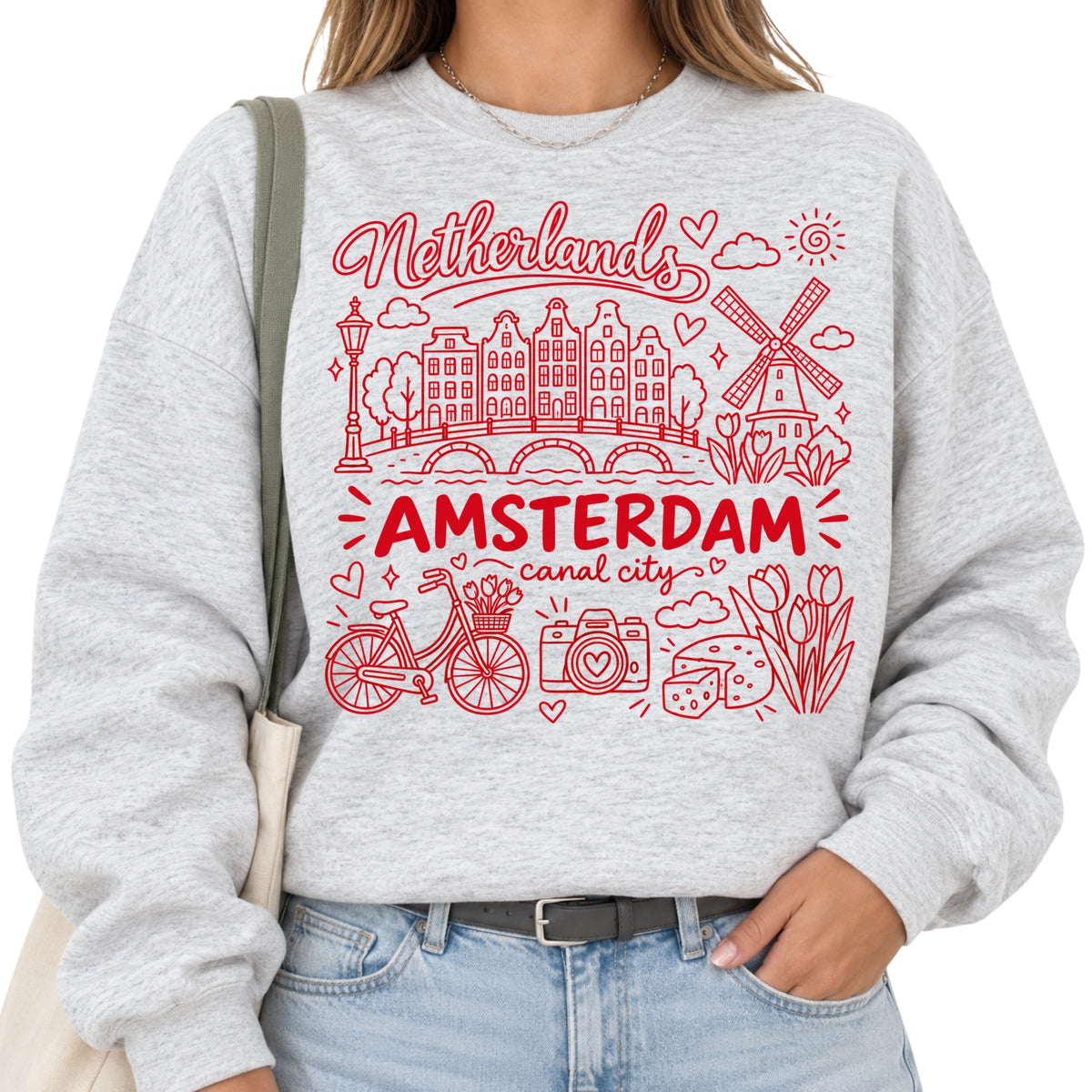 Amsterdam Illustration T-Shirt