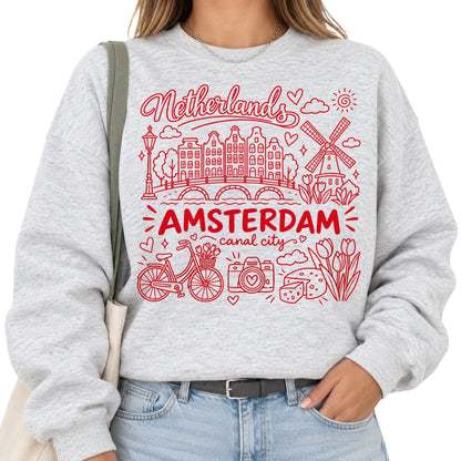 Amsterdam Illustration T-Shirt