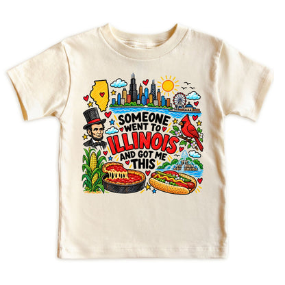 Illinois Gift Tee for Boys Girls