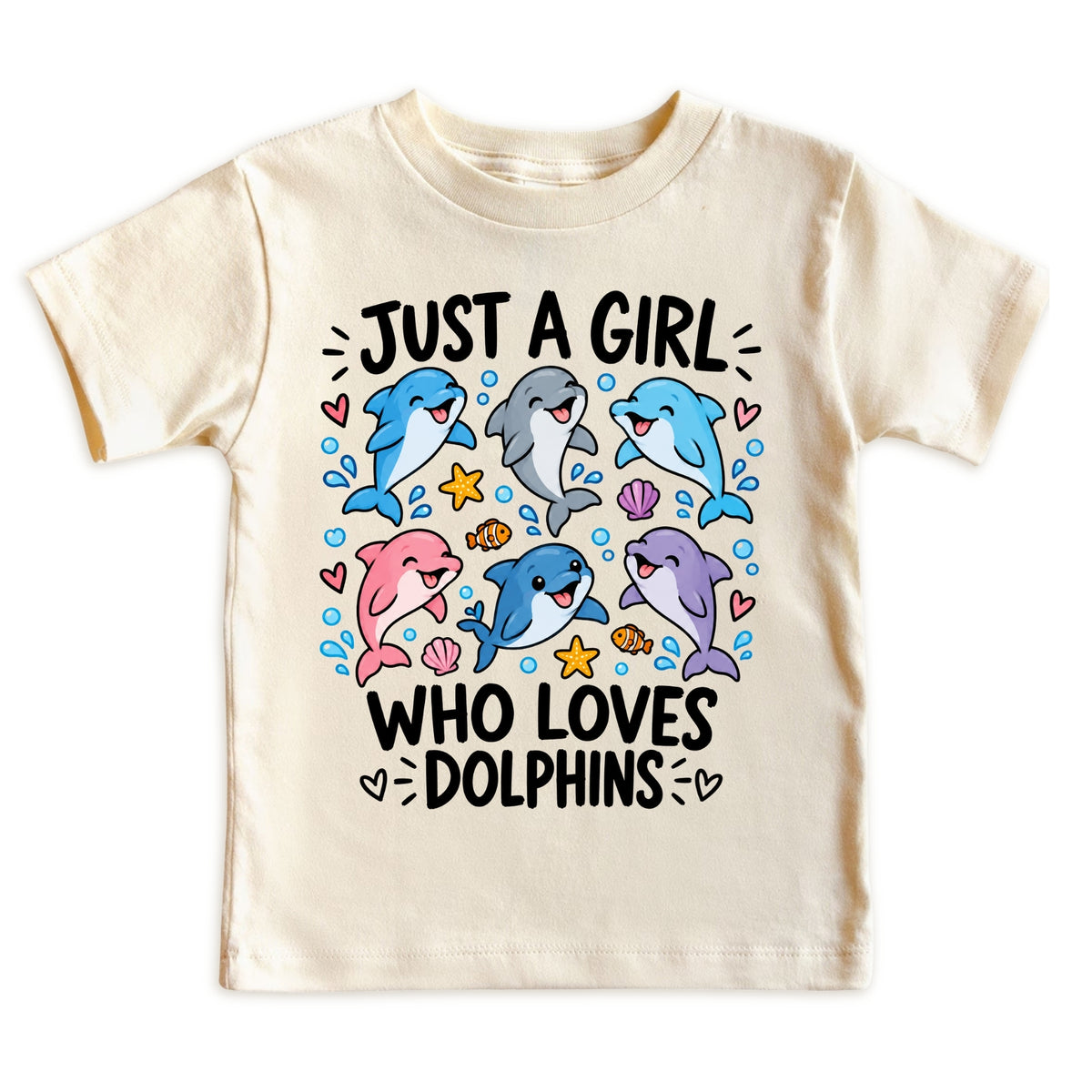 Just a Girl Who Loves Dolphins Kids T-Shirt