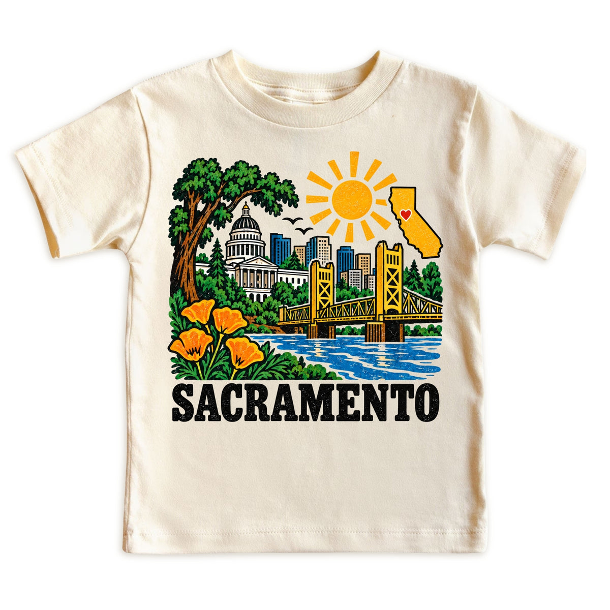 Sacramento California Baby Bodysuit
