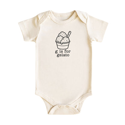 G Is for Gelato Baby Bodysuit