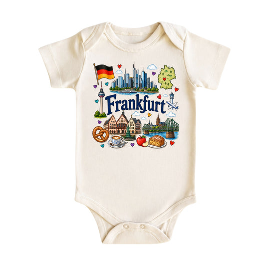 Frankfurt Baby Bodysuit for Boys Girls