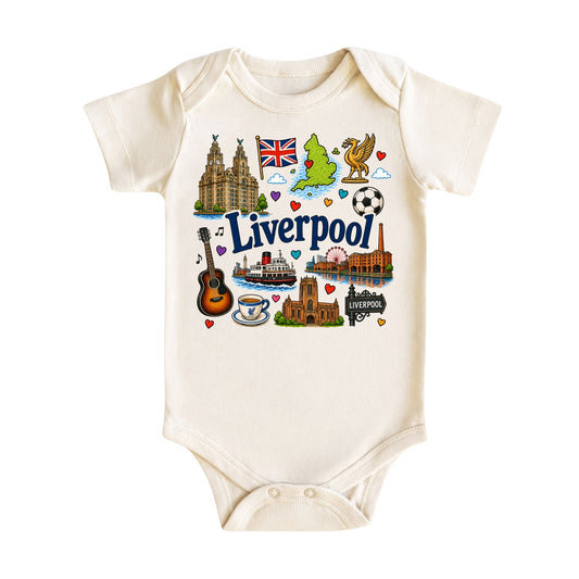 Liverpool Baby Bodysuit for Boys Girls