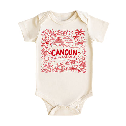 Cancun Beach Illustration T-Shirt