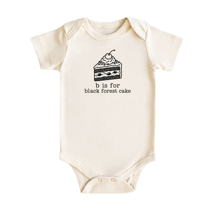 B Is for Black Forest Cake Baby Bodysuit