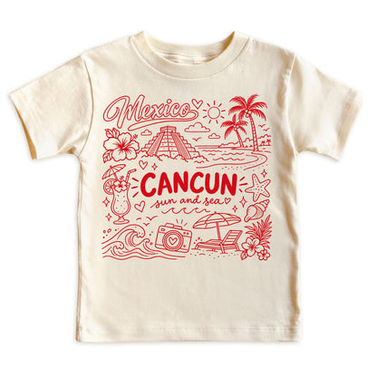 Cancun Beach Illustration T-Shirt