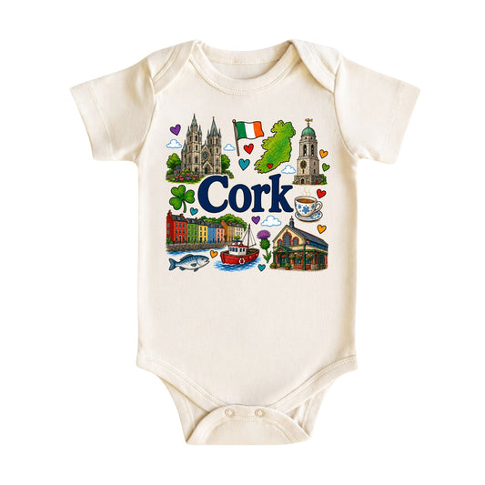 Cork Baby Bodysuit for Boys Girls
