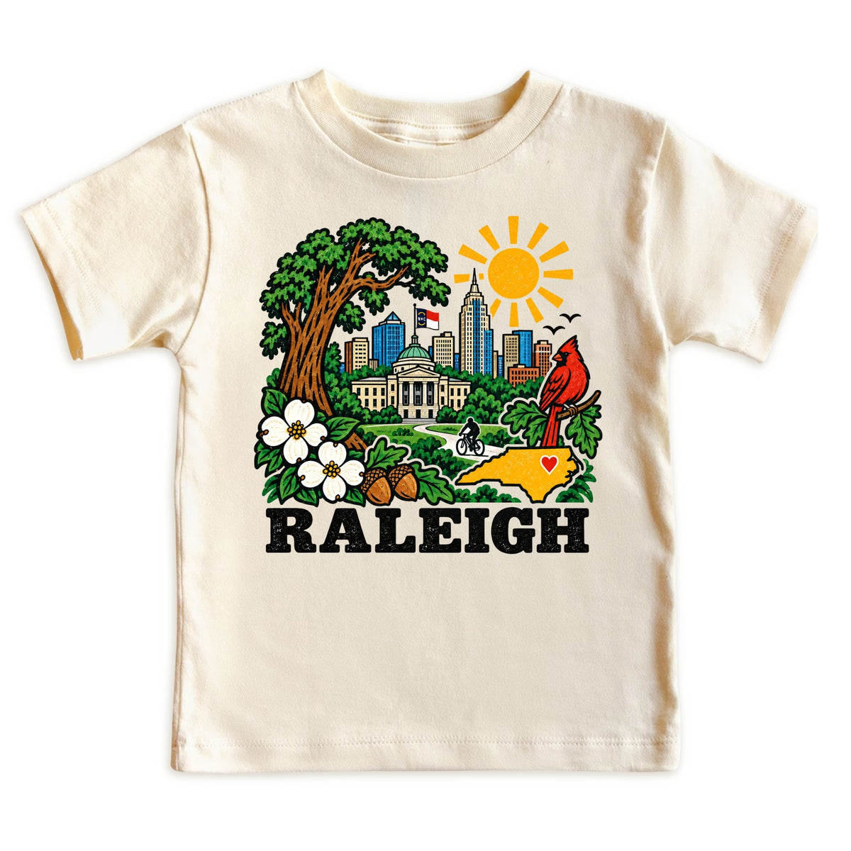 Raleigh North Carolina Baby Bodysuit