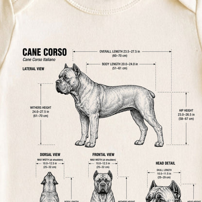 Cane Corso Baby ONESIE ®, Cane Corso Dog Baby Bodysuit for Boys Girls