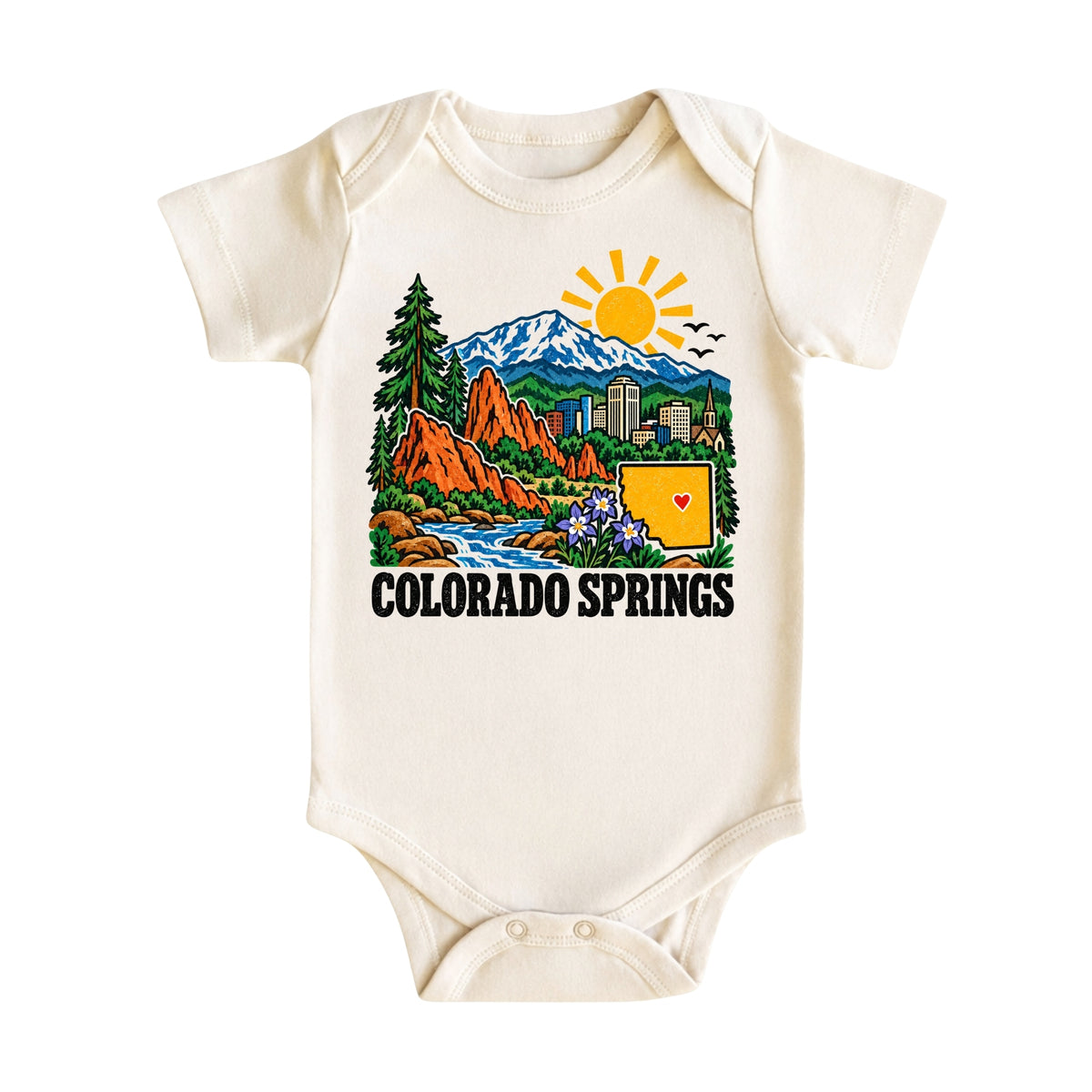 Colorado Springs Colorado Baby Bodysuit