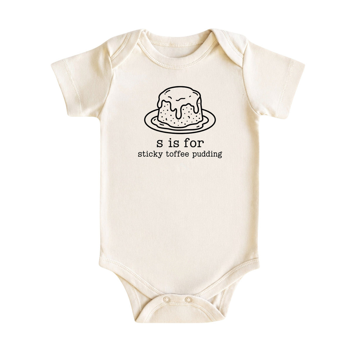 S Is for Sticky Toffee Pudding Baby Bodysuit