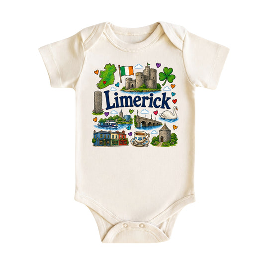 Limerick Baby Bodysuit for Boys Girls