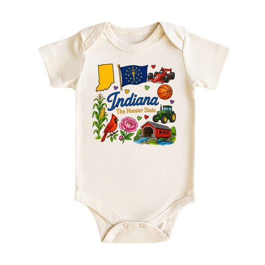 Indiana Baby Bodysuit for Boys Girls