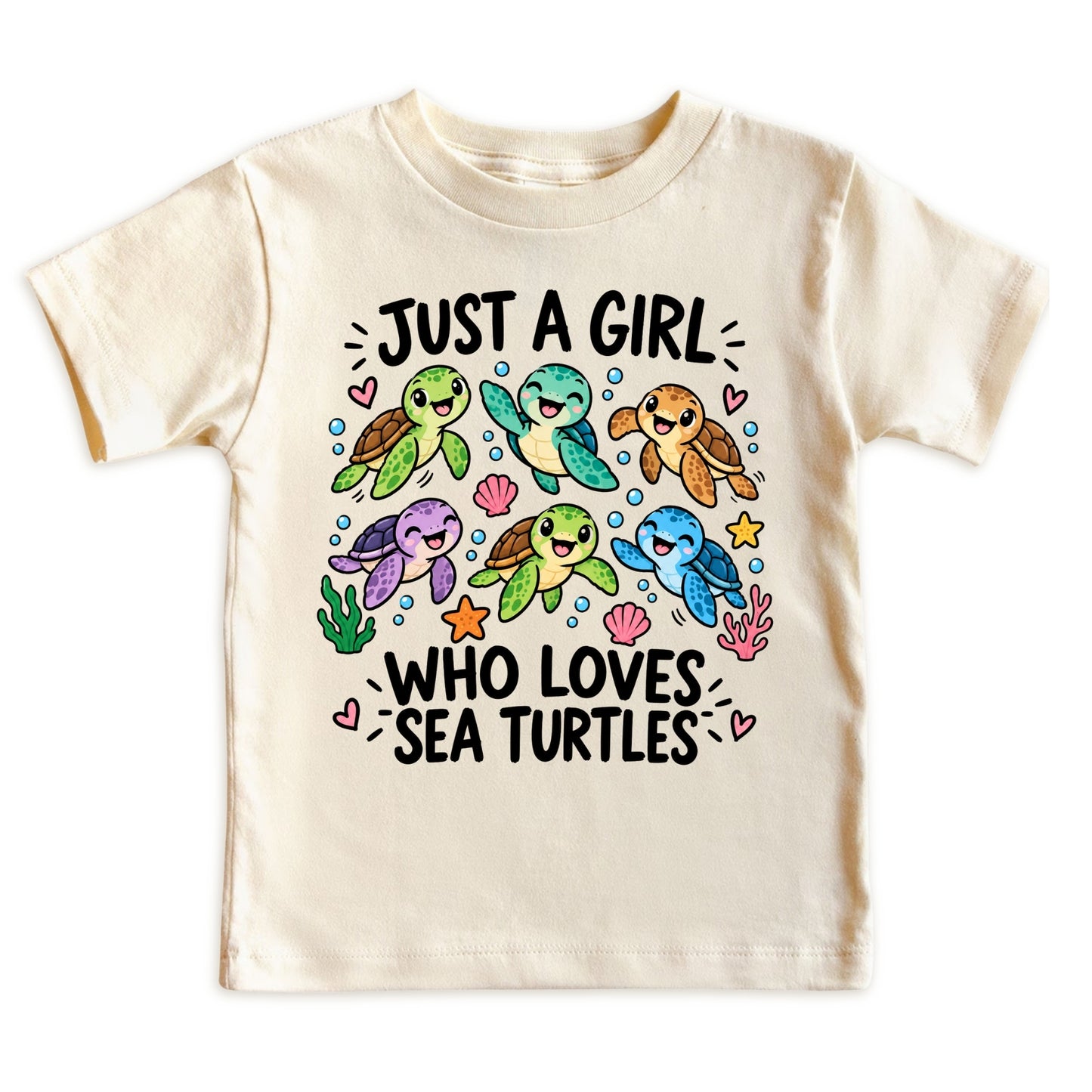 Just a Girl Who Loves Sea Turtles Kids T-Shirt