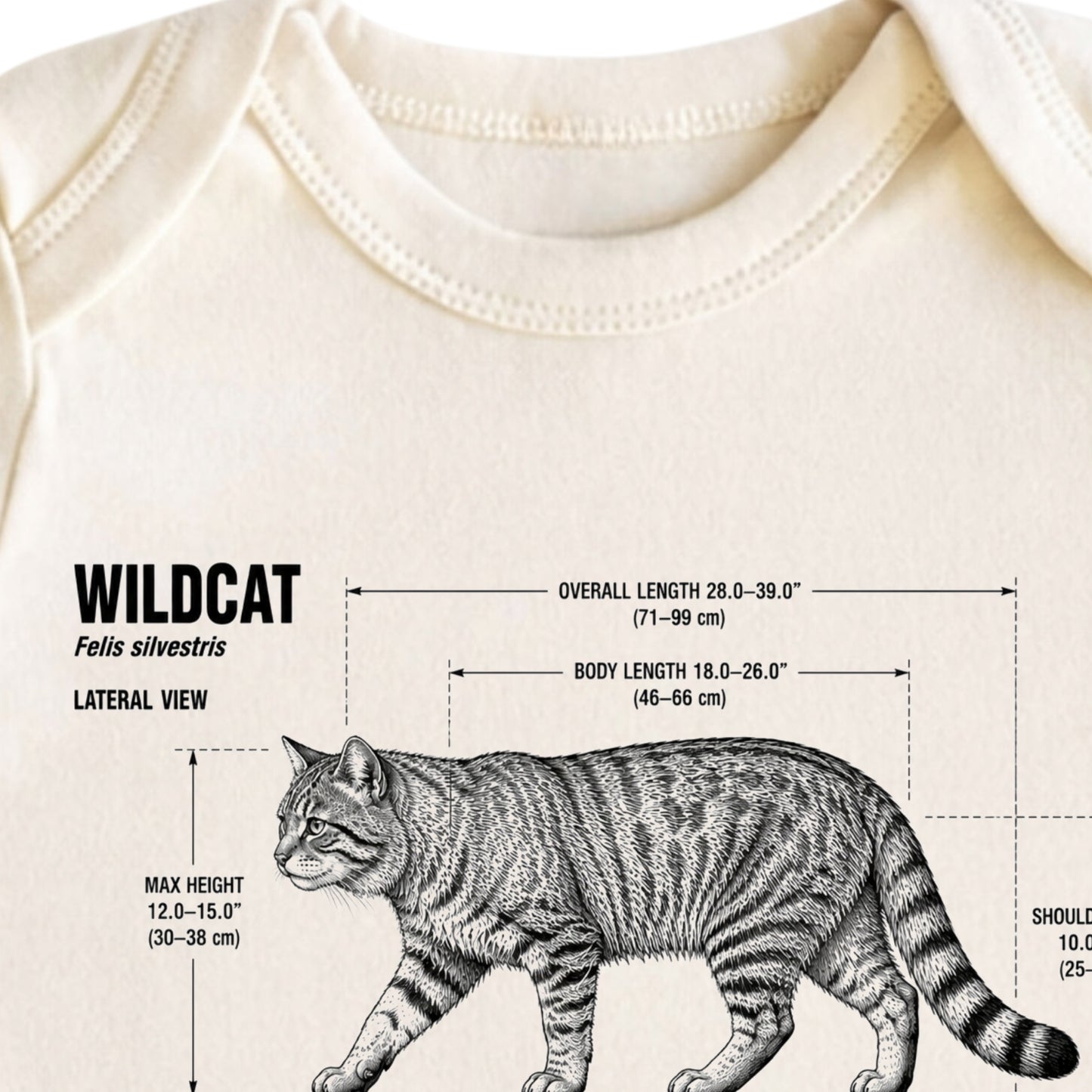 Wildcat Baby ONESIE ®, Cat Baby Bodysuit for Boys Girls