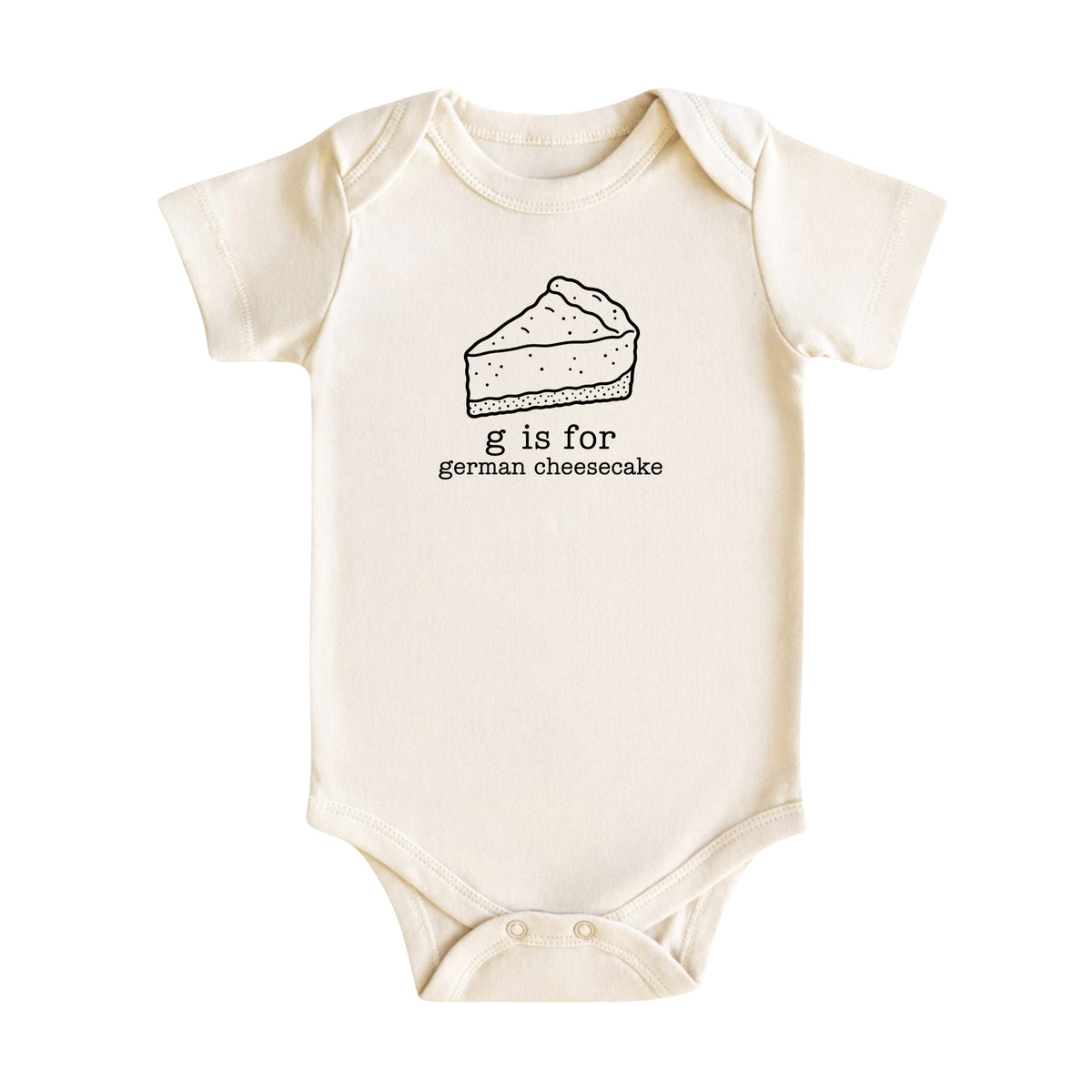 G Is for German Cheesecake Baby Bodysuit