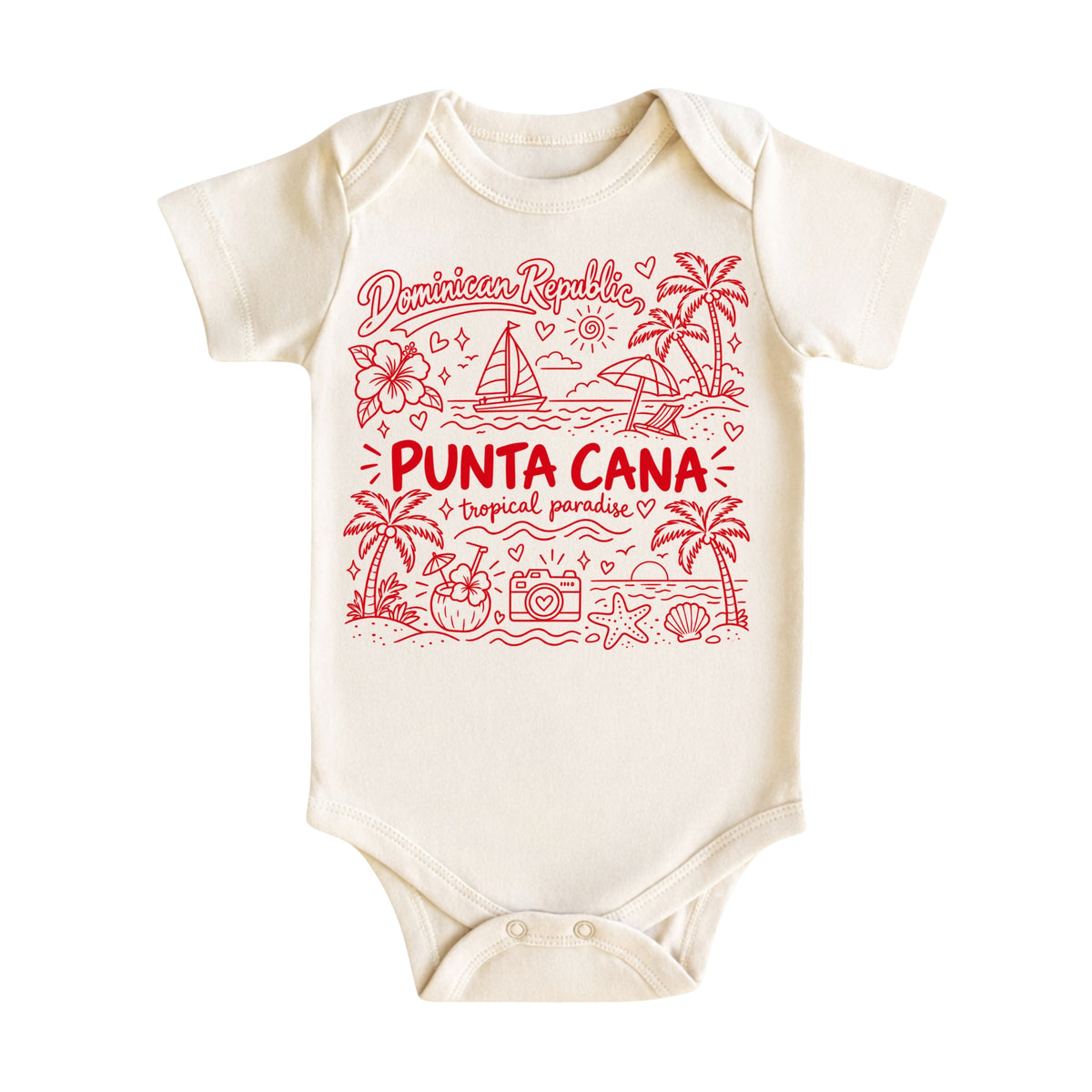 Punta Cana Tropical Illustration T-Shirt