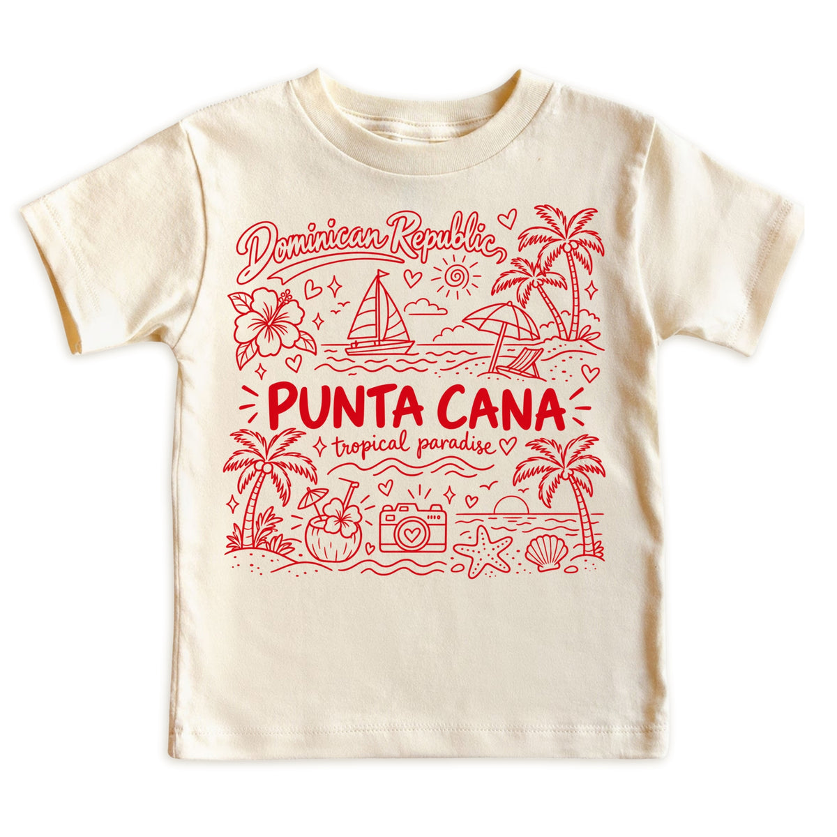 Punta Cana Tropical Illustration T-Shirt
