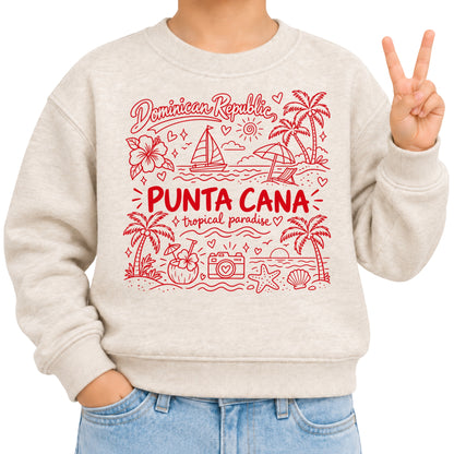 Punta Cana Tropical Illustration T-Shirt