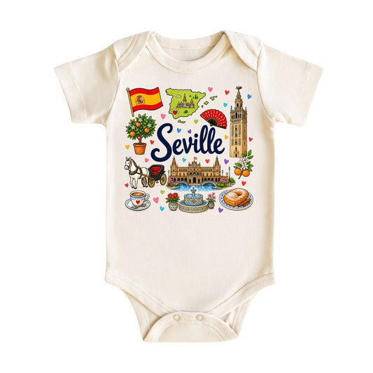 Seville Baby Bodysuit for Boys Girls