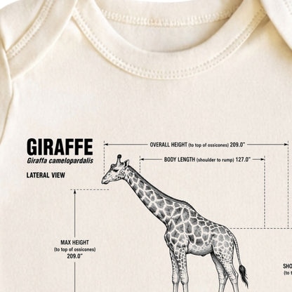 Giraffe Blueprint ONESIE ®, Baby Bodysuit for Boys Girls