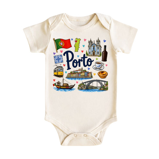 Porto Baby Bodysuit for Boys Girls