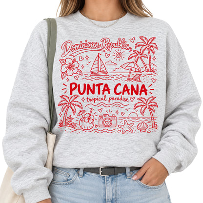 Punta Cana Tropical Illustration T-Shirt