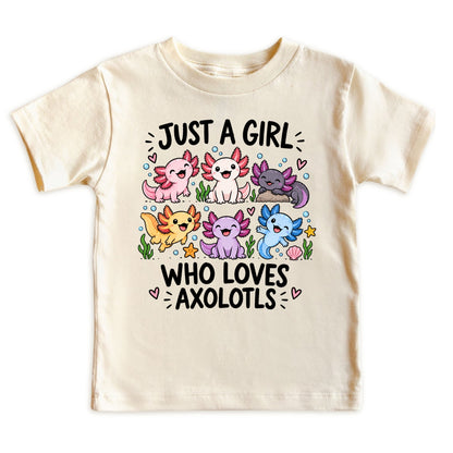 Just a Girl Who Loves Axolotls Kids T-Shirt
