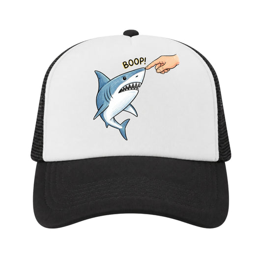 Funny Shark Trucker Hat for Kids, Girls Boys Shark Lover Gift