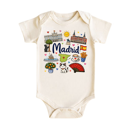 Madrid Baby Bodysuit for Boys Girls