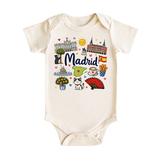 Madrid Baby Bodysuit for Boys Girls