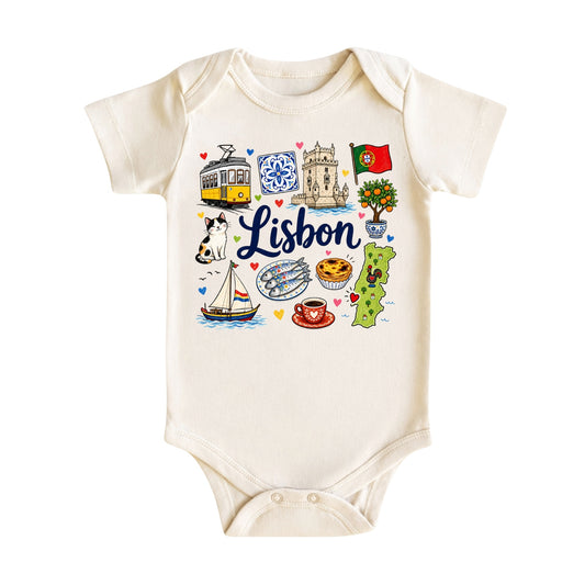 Lisbon Baby Bodysuit for Boys Girls