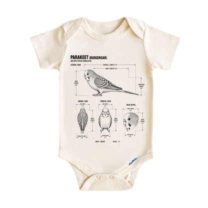 Parakeet Blueprint ONESIE ®, Baby Bodysuit for Boys Girls