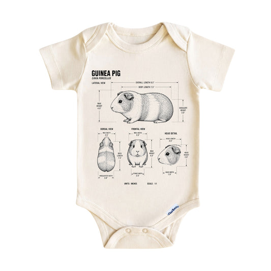 Guinea Pig Blueprint ONESIE ®, Baby Bodysuit for Boys Girls