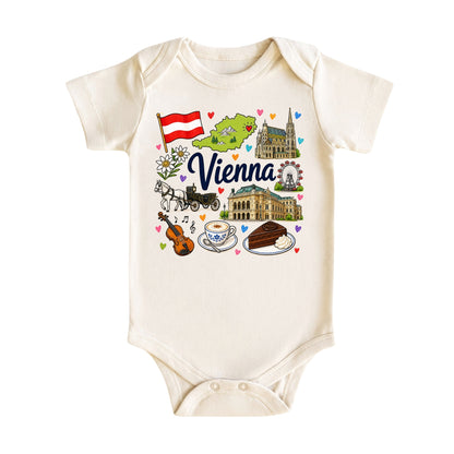 Vienna Baby Bodysuit for Boys Girls