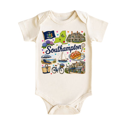 Southampton New York Baby Bodysuit for Boys Girls