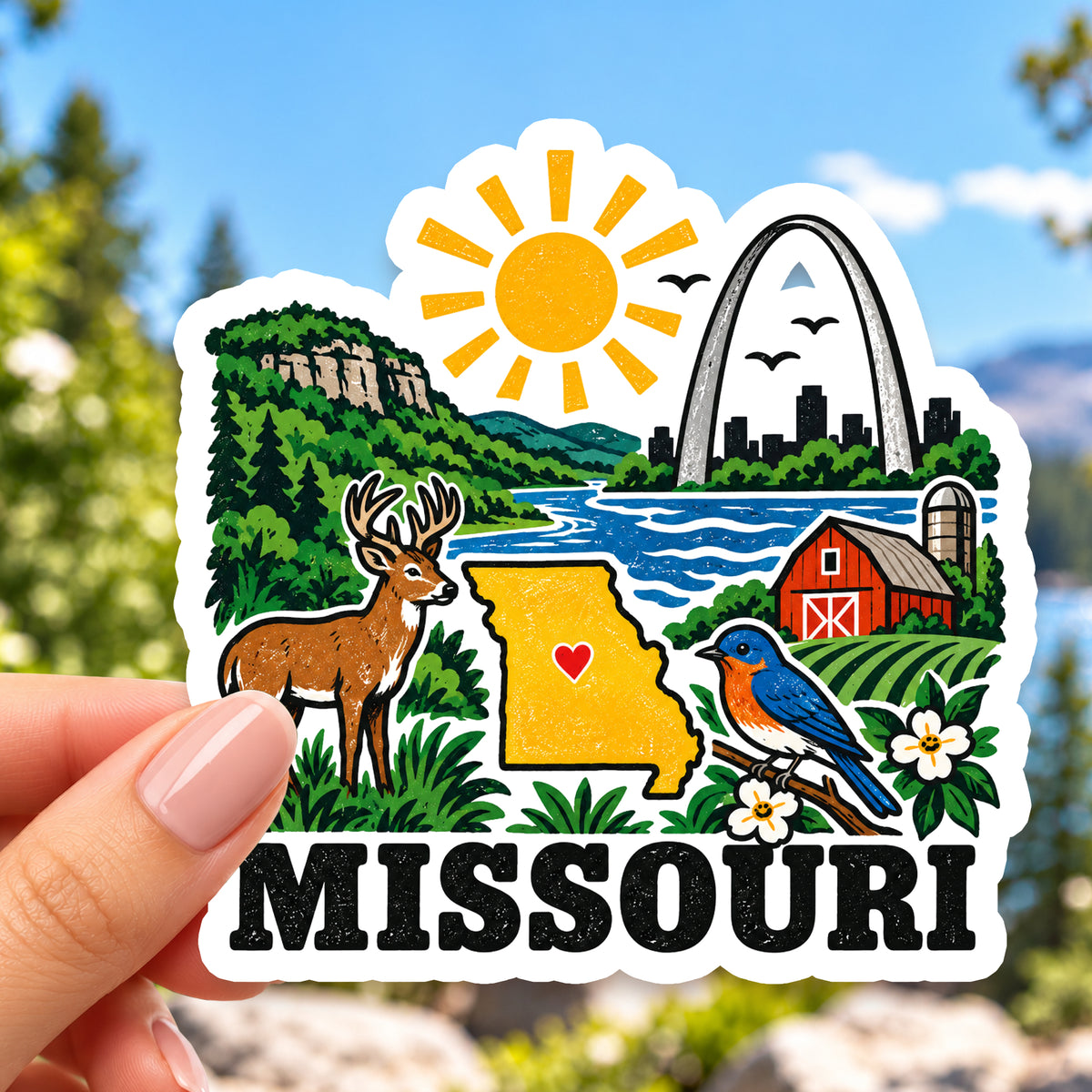 Missouri Retro Sticker