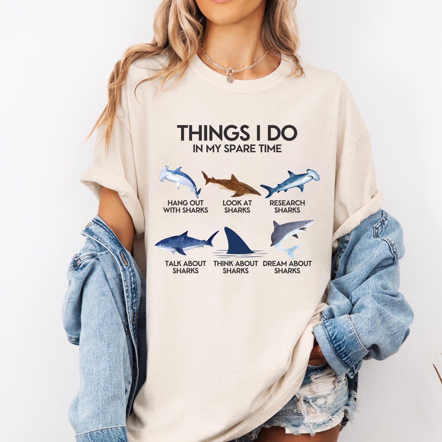 Things I Do In My Spare Time - Shark T-Shirt