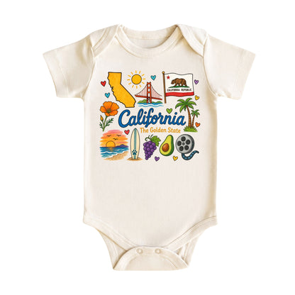 California Baby Bodysuit for Boys Girls